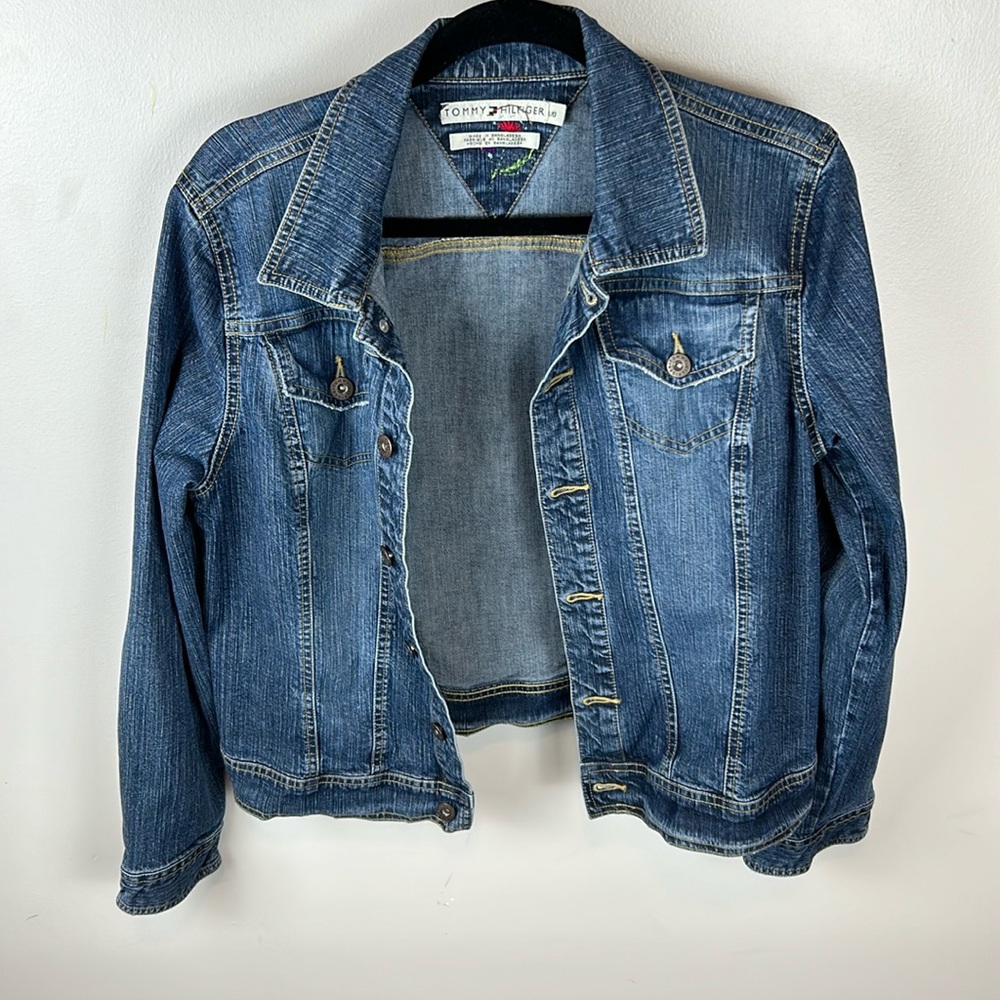 Vintage Denim jacket, Tommy Hilfiger size large
